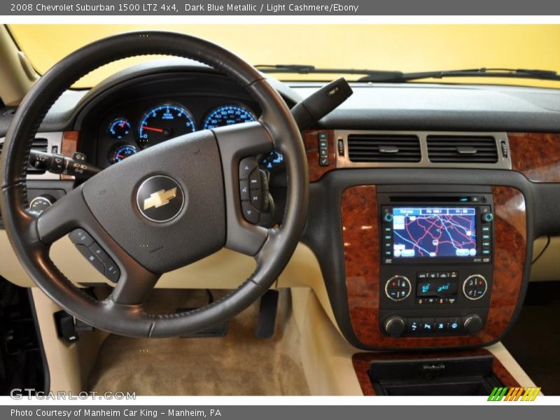 Dark Blue Metallic / Light Cashmere/Ebony 2008 Chevrolet Suburban 1500 LTZ 4x4