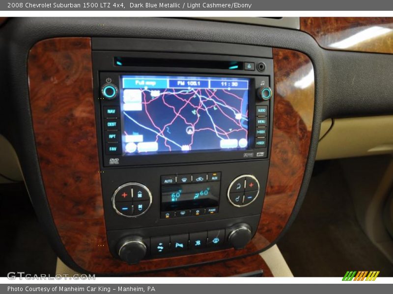 Dark Blue Metallic / Light Cashmere/Ebony 2008 Chevrolet Suburban 1500 LTZ 4x4