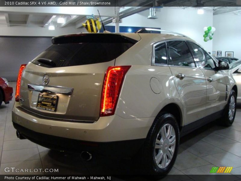 Gold Mist / Shale/Brownstone 2010 Cadillac SRX 4 V6 AWD