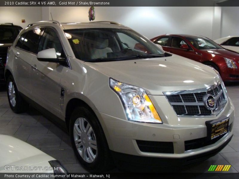Gold Mist / Shale/Brownstone 2010 Cadillac SRX 4 V6 AWD