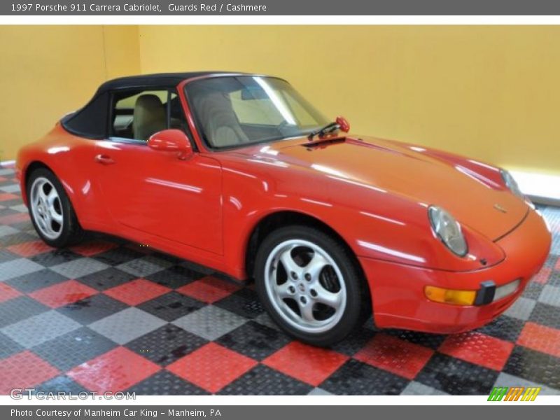 Guards Red / Cashmere 1997 Porsche 911 Carrera Cabriolet