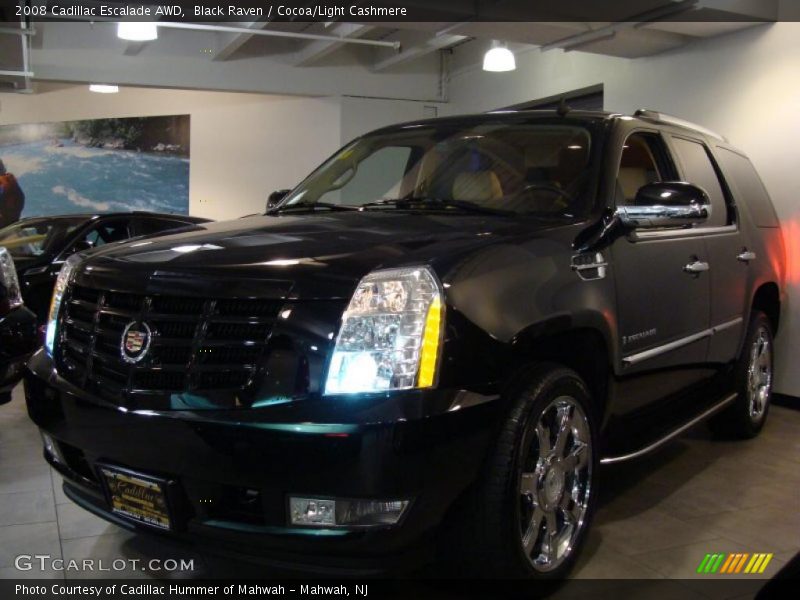 Black Raven / Cocoa/Light Cashmere 2008 Cadillac Escalade AWD