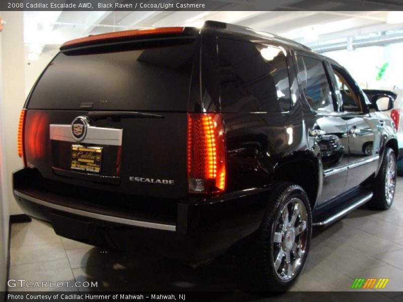 Black Raven / Cocoa/Light Cashmere 2008 Cadillac Escalade AWD
