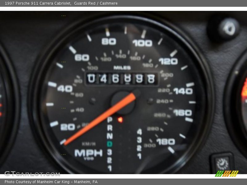 Guards Red / Cashmere 1997 Porsche 911 Carrera Cabriolet