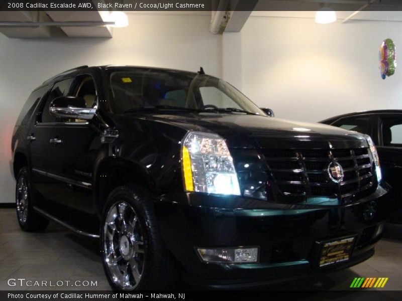 Black Raven / Cocoa/Light Cashmere 2008 Cadillac Escalade AWD