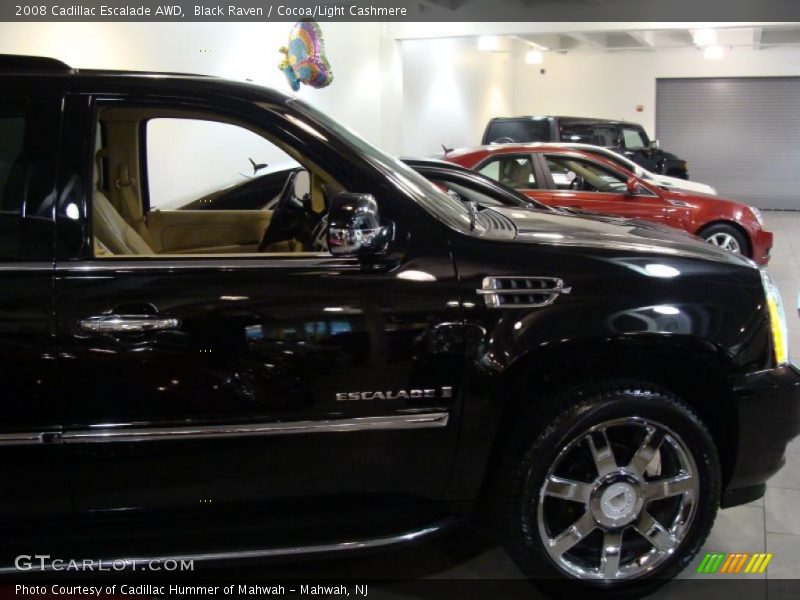 Black Raven / Cocoa/Light Cashmere 2008 Cadillac Escalade AWD