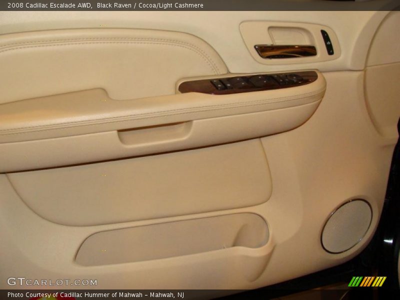 Black Raven / Cocoa/Light Cashmere 2008 Cadillac Escalade AWD