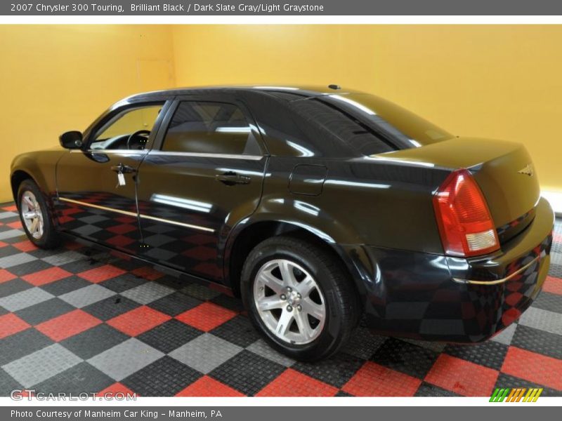 Brilliant Black / Dark Slate Gray/Light Graystone 2007 Chrysler 300 Touring