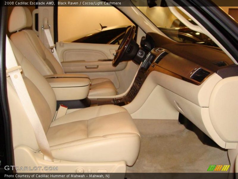Black Raven / Cocoa/Light Cashmere 2008 Cadillac Escalade AWD