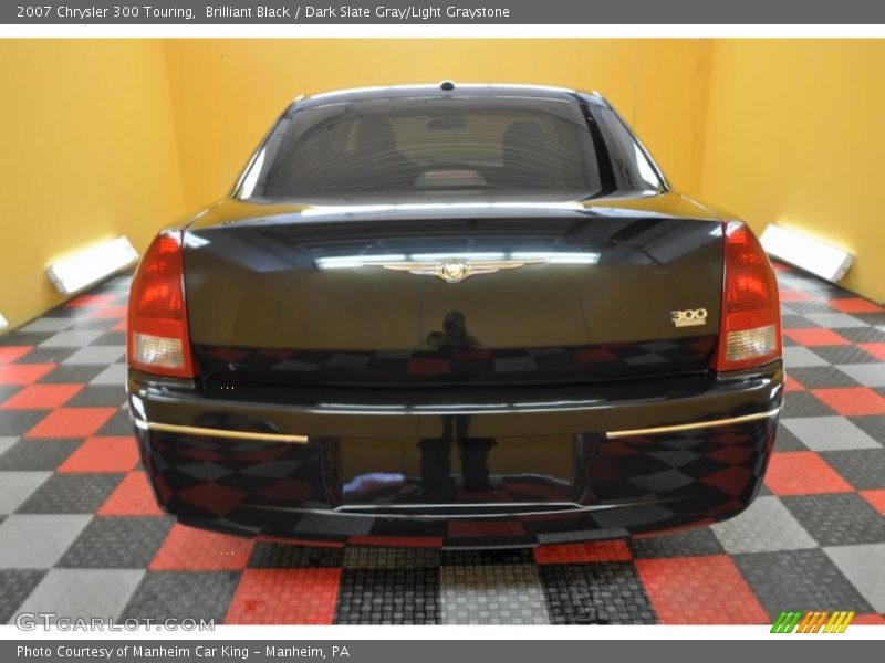 Brilliant Black / Dark Slate Gray/Light Graystone 2007 Chrysler 300 Touring