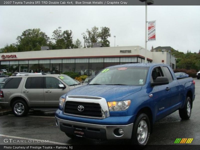 Blue Streak Metallic / Graphite Gray 2007 Toyota Tundra SR5 TRD Double Cab 4x4