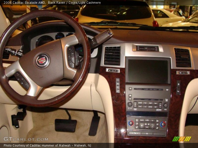 Black Raven / Cocoa/Light Cashmere 2008 Cadillac Escalade AWD