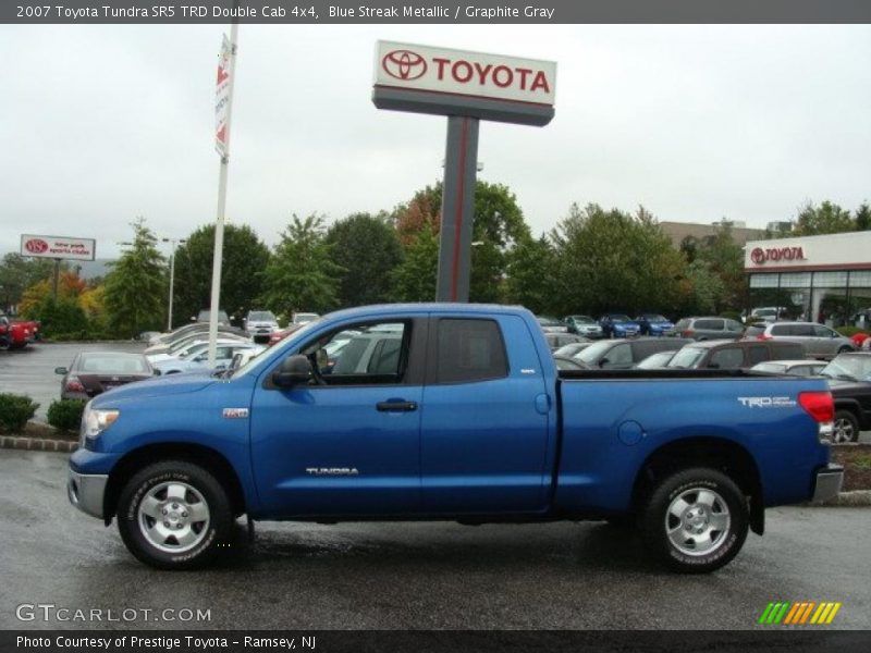 Blue Streak Metallic / Graphite Gray 2007 Toyota Tundra SR5 TRD Double Cab 4x4