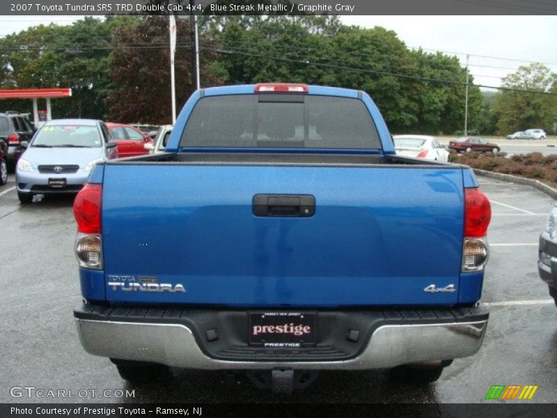 Blue Streak Metallic / Graphite Gray 2007 Toyota Tundra SR5 TRD Double Cab 4x4