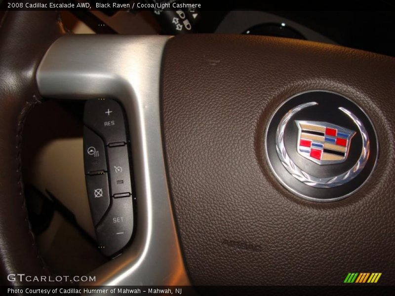 Black Raven / Cocoa/Light Cashmere 2008 Cadillac Escalade AWD
