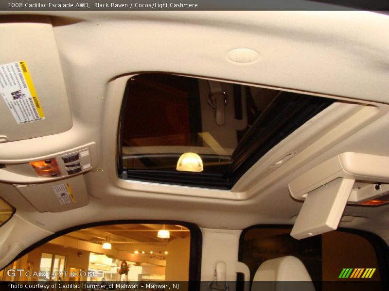 Black Raven / Cocoa/Light Cashmere 2008 Cadillac Escalade AWD