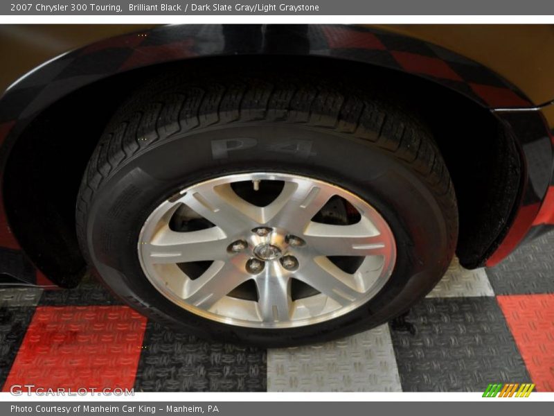 Brilliant Black / Dark Slate Gray/Light Graystone 2007 Chrysler 300 Touring