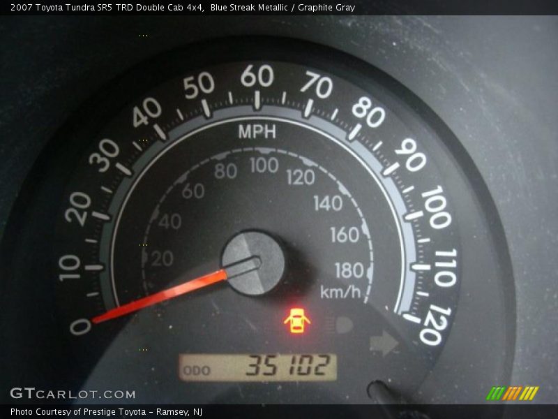 Blue Streak Metallic / Graphite Gray 2007 Toyota Tundra SR5 TRD Double Cab 4x4
