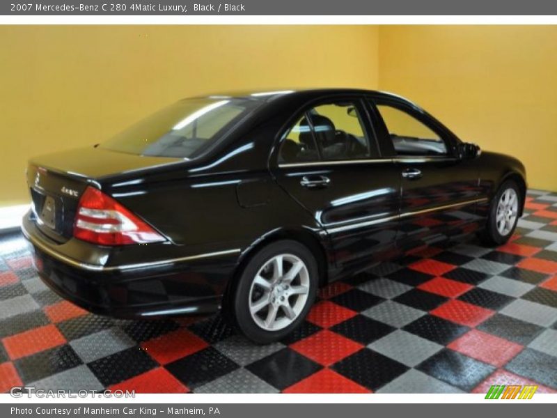 Black / Black 2007 Mercedes-Benz C 280 4Matic Luxury