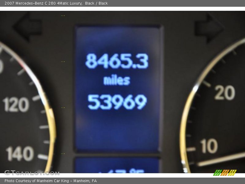 Black / Black 2007 Mercedes-Benz C 280 4Matic Luxury