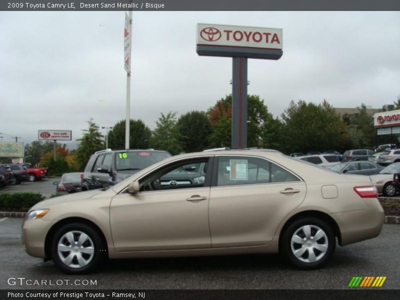 Desert Sand Metallic / Bisque 2009 Toyota Camry LE