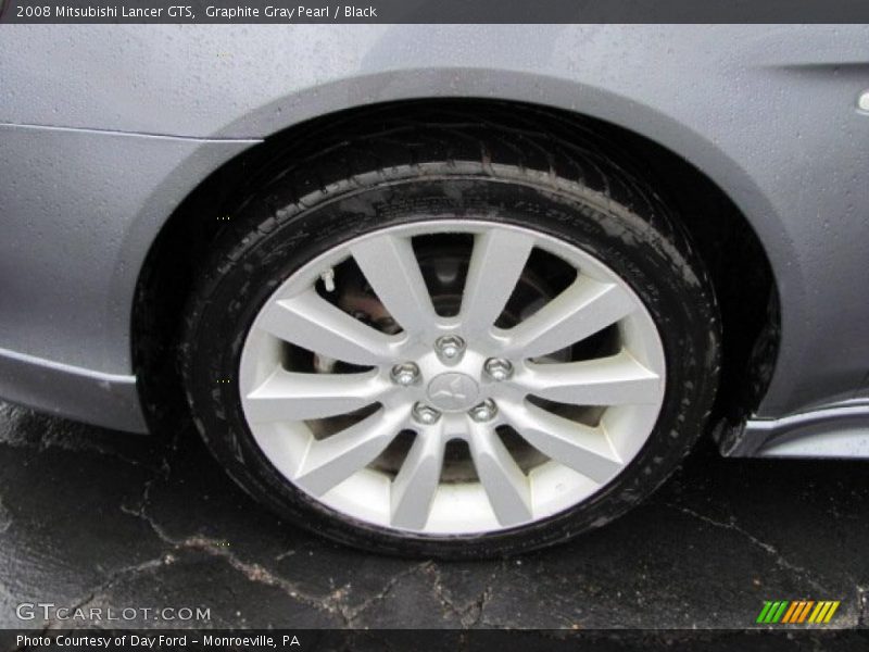 Graphite Gray Pearl / Black 2008 Mitsubishi Lancer GTS