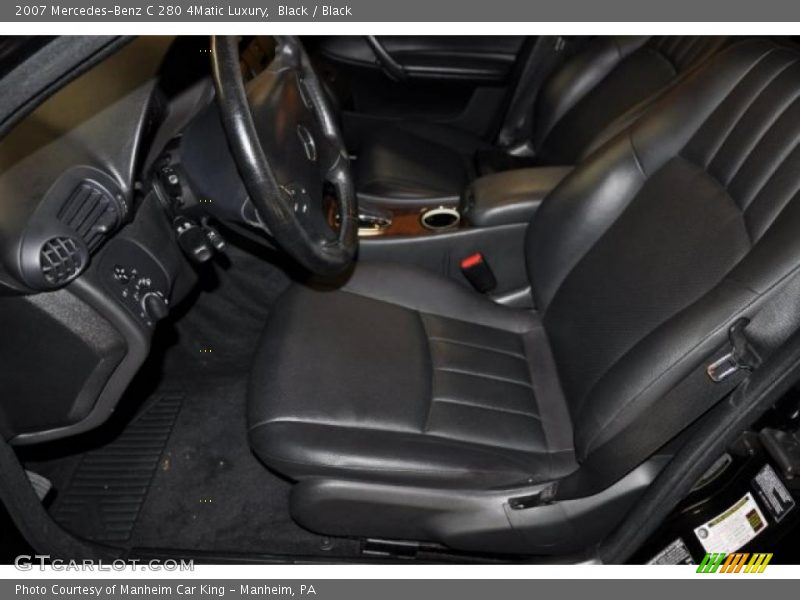 Black / Black 2007 Mercedes-Benz C 280 4Matic Luxury
