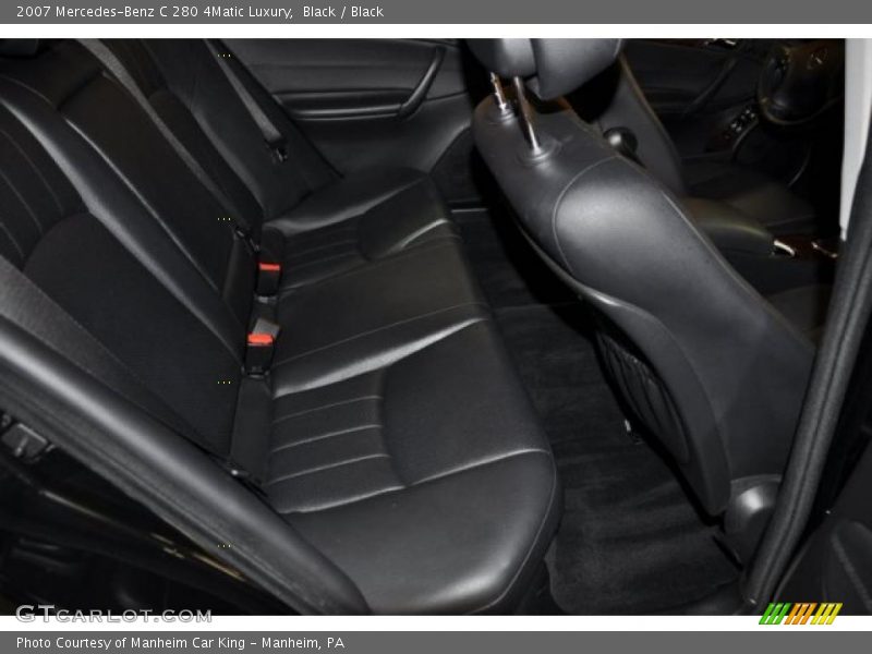 Black / Black 2007 Mercedes-Benz C 280 4Matic Luxury