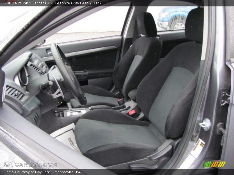 Graphite Gray Pearl / Black 2008 Mitsubishi Lancer GTS