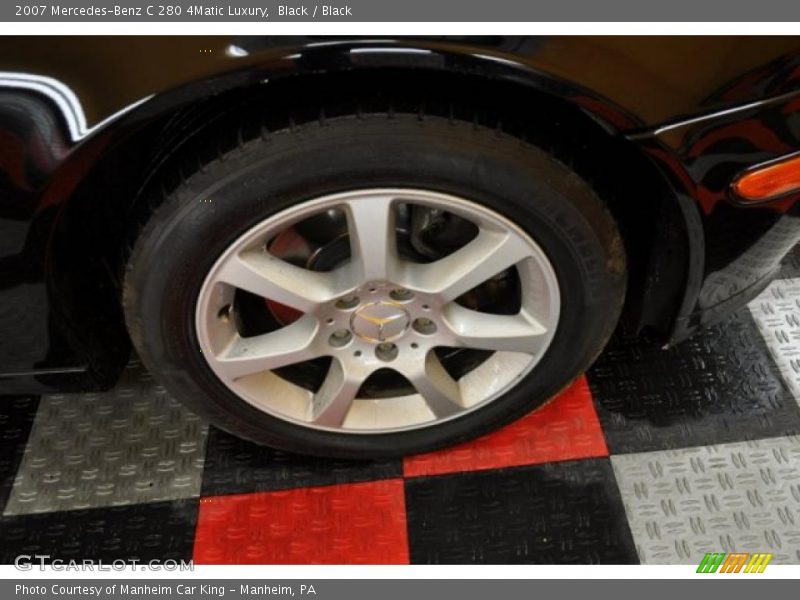 Black / Black 2007 Mercedes-Benz C 280 4Matic Luxury