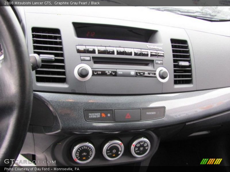 Graphite Gray Pearl / Black 2008 Mitsubishi Lancer GTS