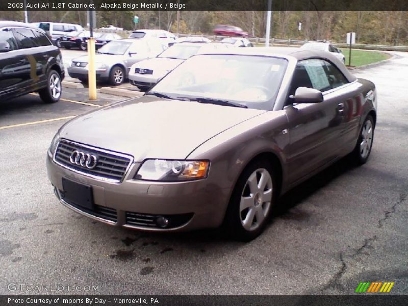 Alpaka Beige Metallic / Beige 2003 Audi A4 1.8T Cabriolet