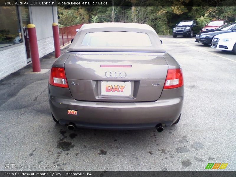 Alpaka Beige Metallic / Beige 2003 Audi A4 1.8T Cabriolet