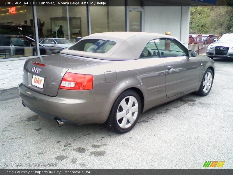 Alpaka Beige Metallic / Beige 2003 Audi A4 1.8T Cabriolet