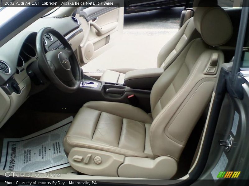 Alpaka Beige Metallic / Beige 2003 Audi A4 1.8T Cabriolet
