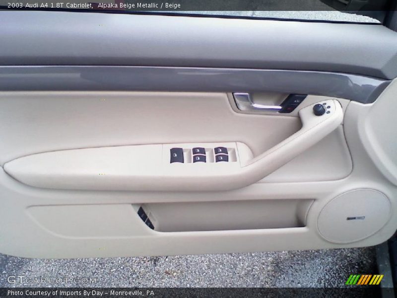 Alpaka Beige Metallic / Beige 2003 Audi A4 1.8T Cabriolet