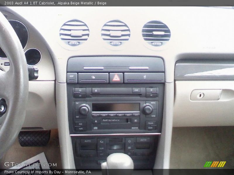 Alpaka Beige Metallic / Beige 2003 Audi A4 1.8T Cabriolet