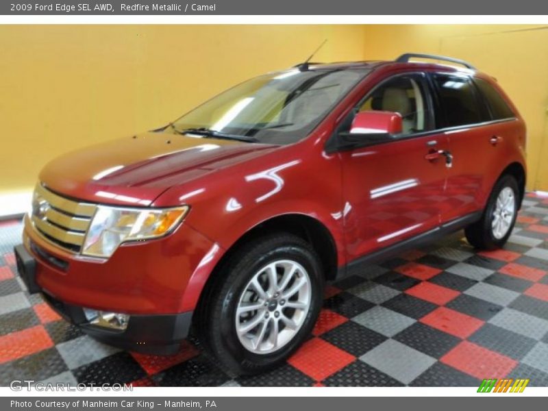 Redfire Metallic / Camel 2009 Ford Edge SEL AWD