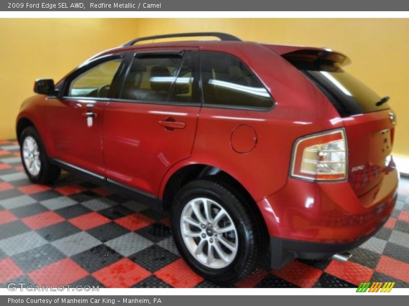 Redfire Metallic / Camel 2009 Ford Edge SEL AWD