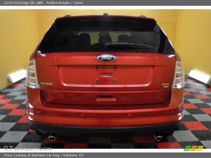 Redfire Metallic / Camel 2009 Ford Edge SEL AWD