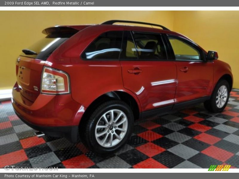 Redfire Metallic / Camel 2009 Ford Edge SEL AWD