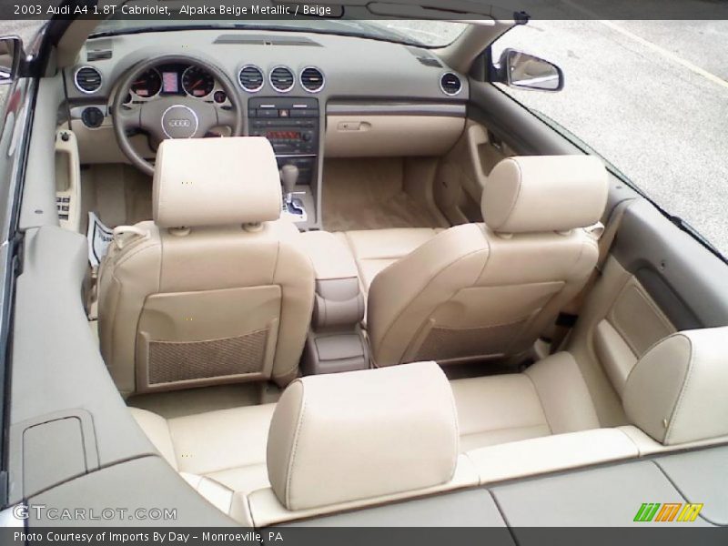 Alpaka Beige Metallic / Beige 2003 Audi A4 1.8T Cabriolet