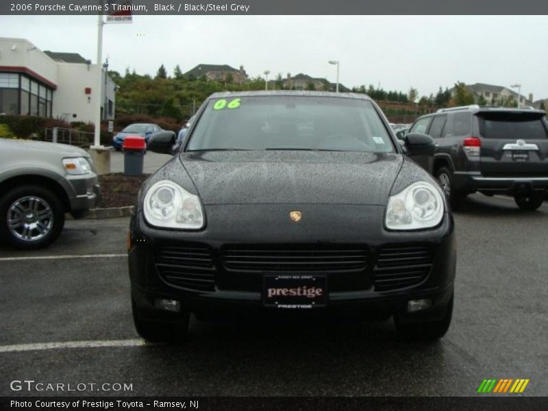 Black / Black/Steel Grey 2006 Porsche Cayenne S Titanium