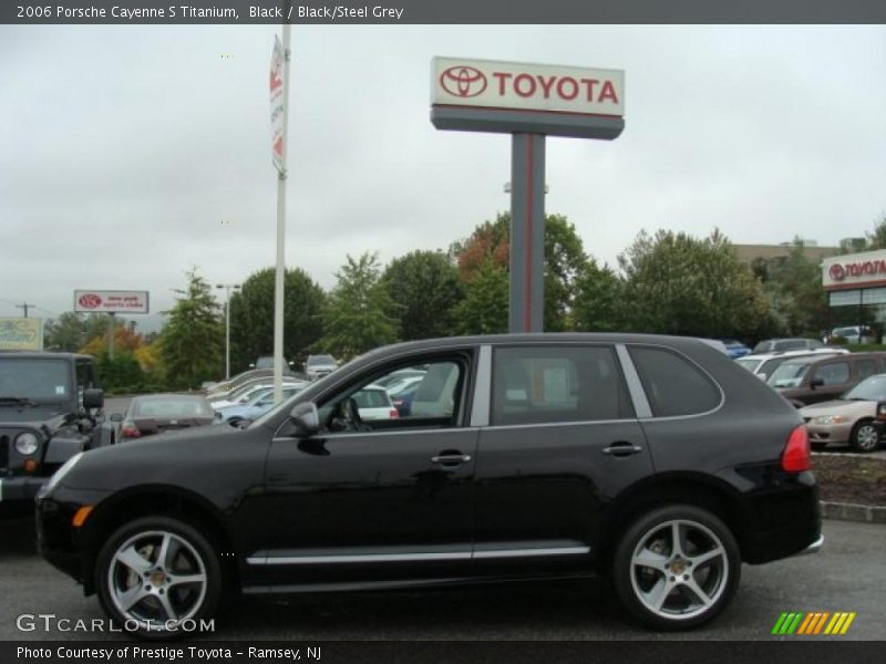 Black / Black/Steel Grey 2006 Porsche Cayenne S Titanium