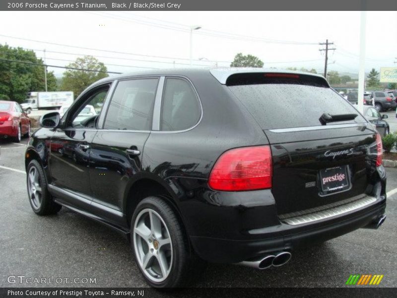 Black / Black/Steel Grey 2006 Porsche Cayenne S Titanium