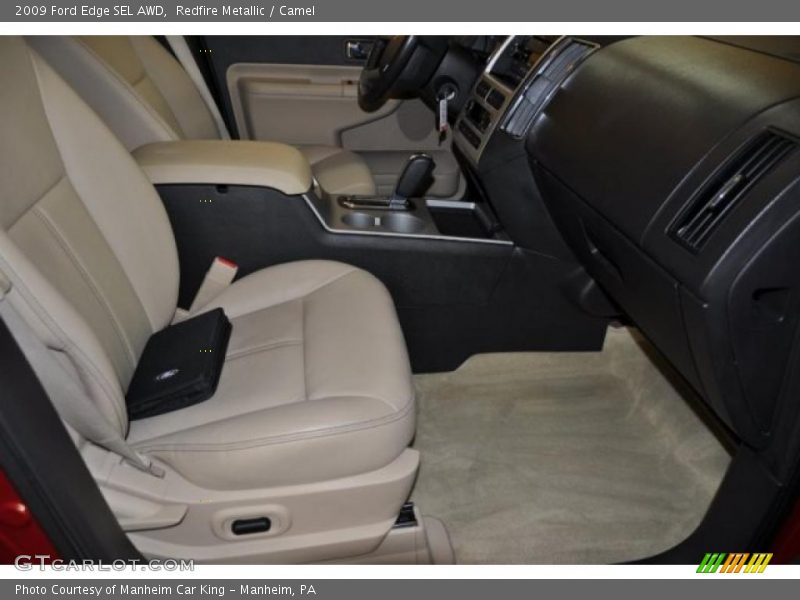 Redfire Metallic / Camel 2009 Ford Edge SEL AWD