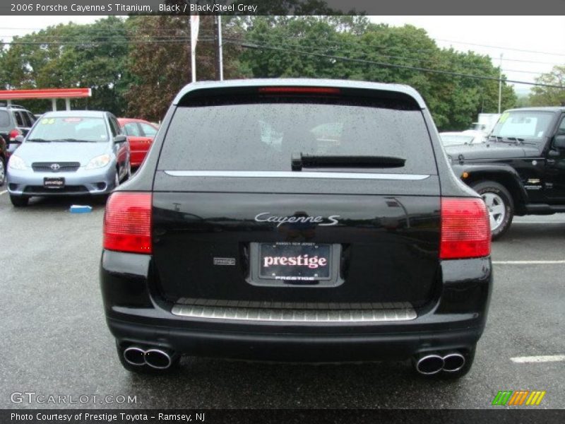 Black / Black/Steel Grey 2006 Porsche Cayenne S Titanium