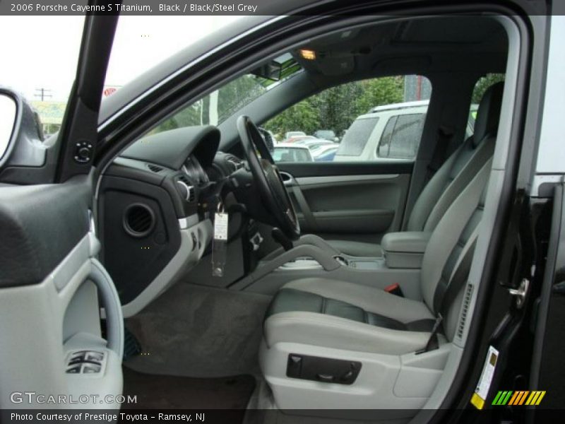 Black / Black/Steel Grey 2006 Porsche Cayenne S Titanium