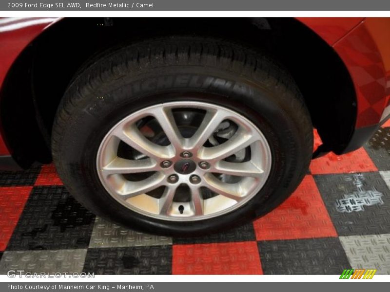 Redfire Metallic / Camel 2009 Ford Edge SEL AWD