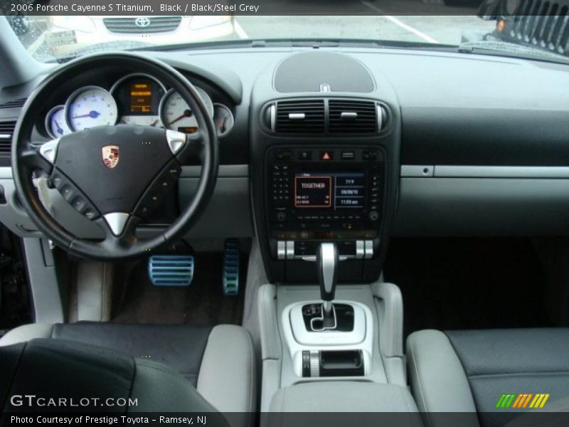 Black / Black/Steel Grey 2006 Porsche Cayenne S Titanium